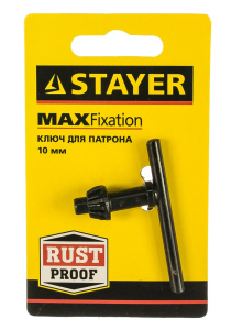 Ключ к патрону "Stayer" 10мм 29057-10 Ключ к патрону "Stayer" 10мм 29057-10