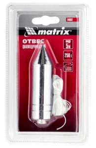 Отвес "Matrix" 250гр. шнур 5м 84887