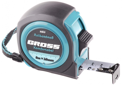 Рулетка 8м "GROSS" 25мм 32563