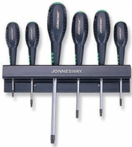 Набор отверток "J.W." Torx T10-T30 D20T06S Full Star Набор отверток "J.W." Torx T10-T30 D20T06S Full Star