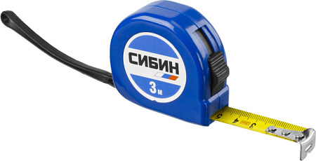 Рулетка 3м "Сибин" 16мм 34020-03-16