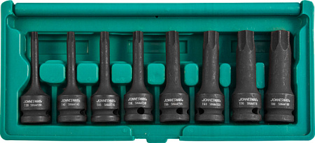 Набор насадок "J.W" торцевых TORX® 1/2DR", Т30-T80, 78мм S06A408S Набор насадок "J.W" торцевых TORX® 1/2DR", Т30-T80, 78мм S06A408S