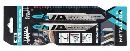 Пилка "Metallica" для лобзика T101A пластик. 907771 Пилка "Metallica" для лобзика T101A пластик. 907771